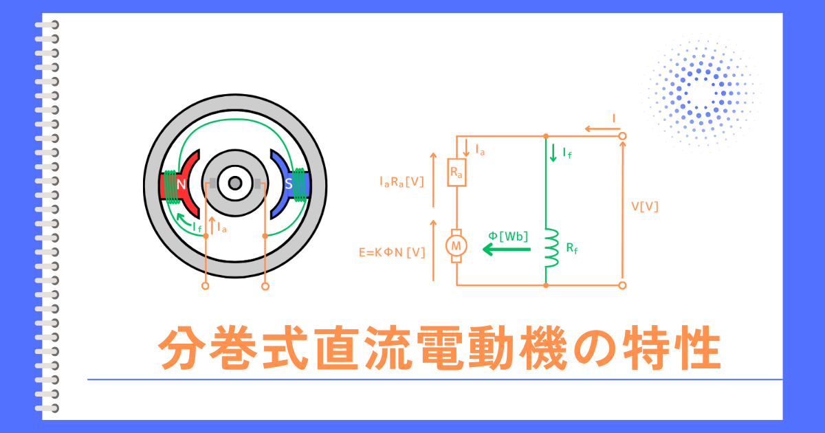 分巻式直流電動機の特性